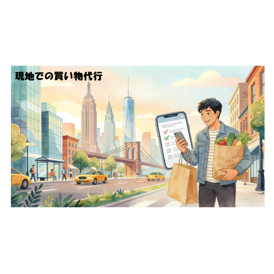 現地での買い物代行